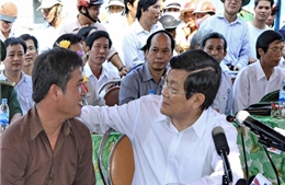 Chủ tịch nước đối thoại với ngư dân Lý Sơn